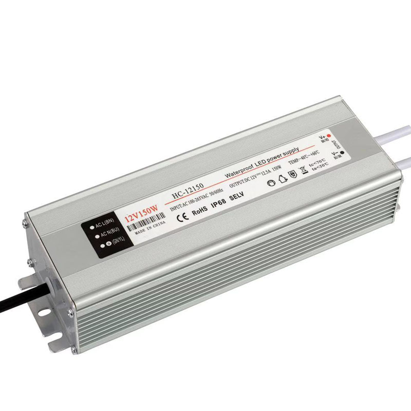 12v 12A 150w állandó feszültségű, vízálló LED tápfeszültség-kapcsoló áram